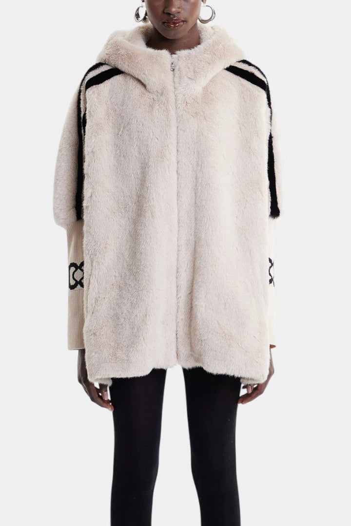 Muriel Faux Fur Hooded Jacket