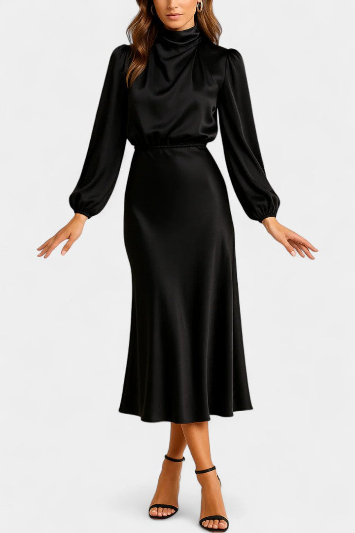 Cebu Chic High-Waisted Midi Dress