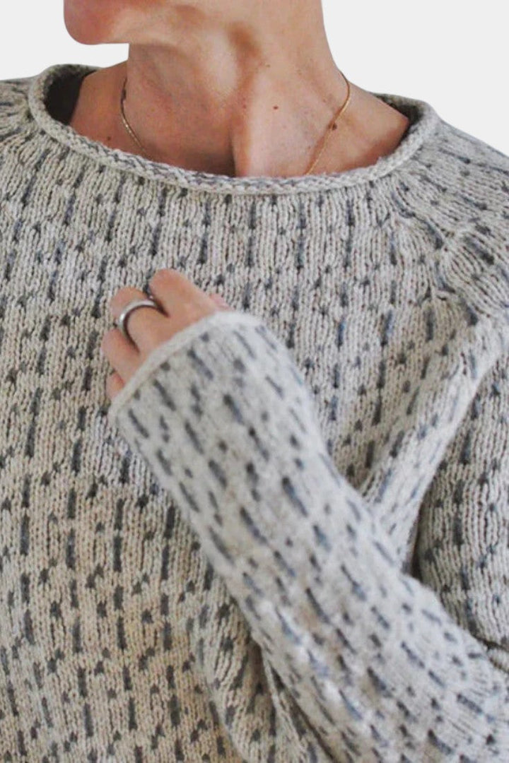Aygul Boat Neck Casual Sweater
