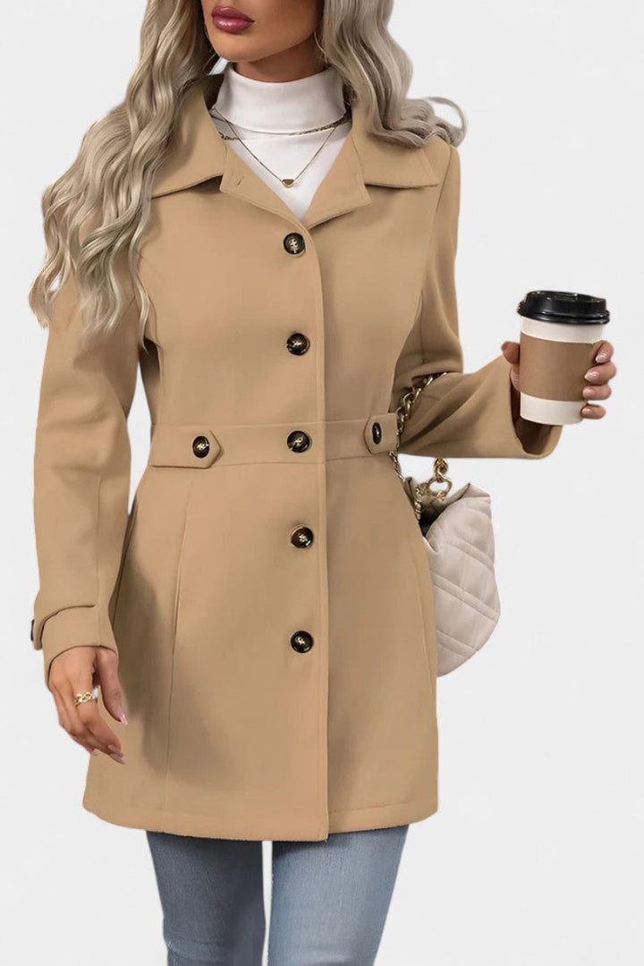 Cléophée Lapel Jacket with Button Closure