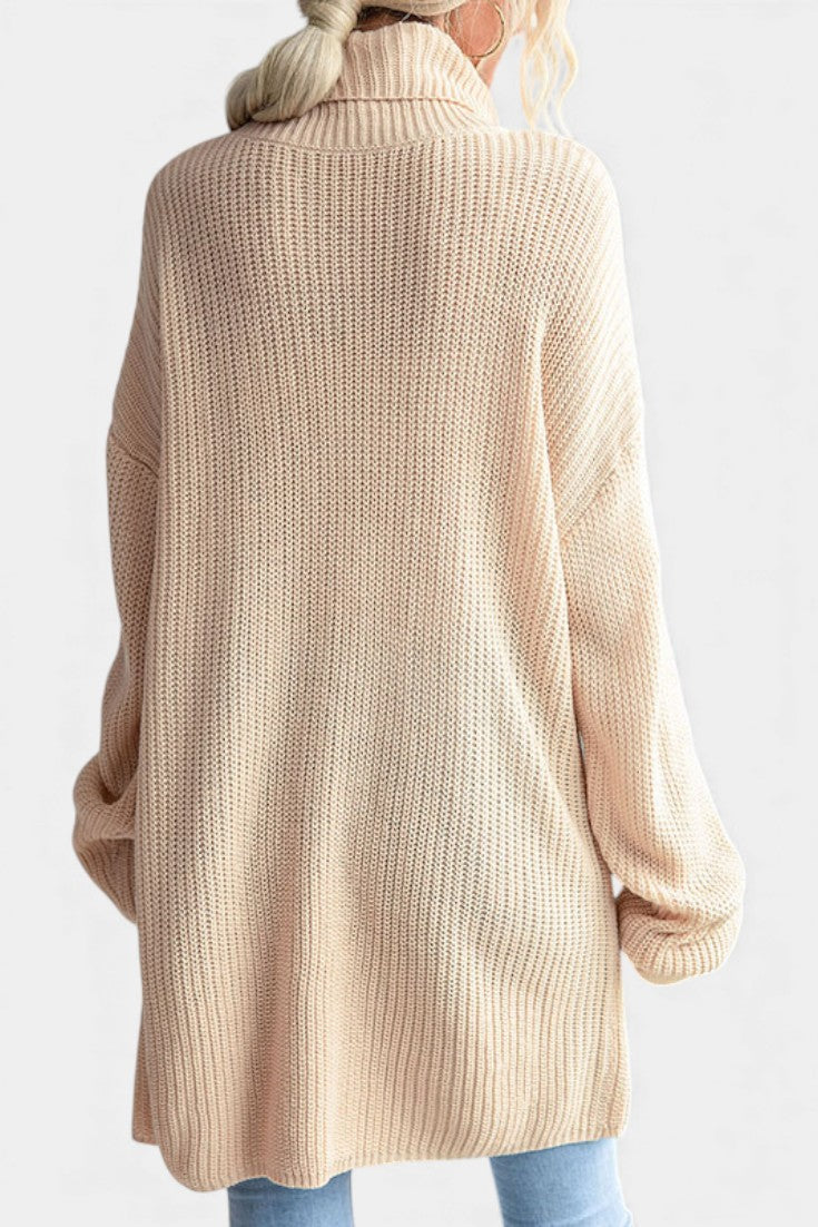 Belted Turtleneck Sweater by Adraste