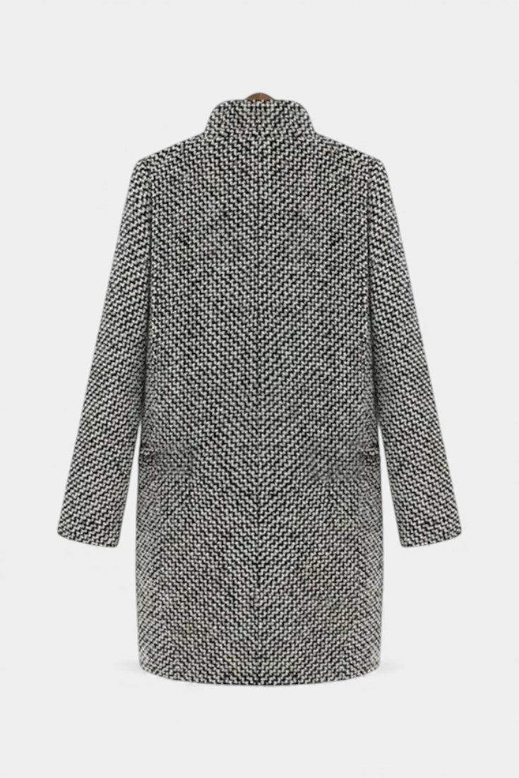 Snezhana Chic Houndstooth Long Coat