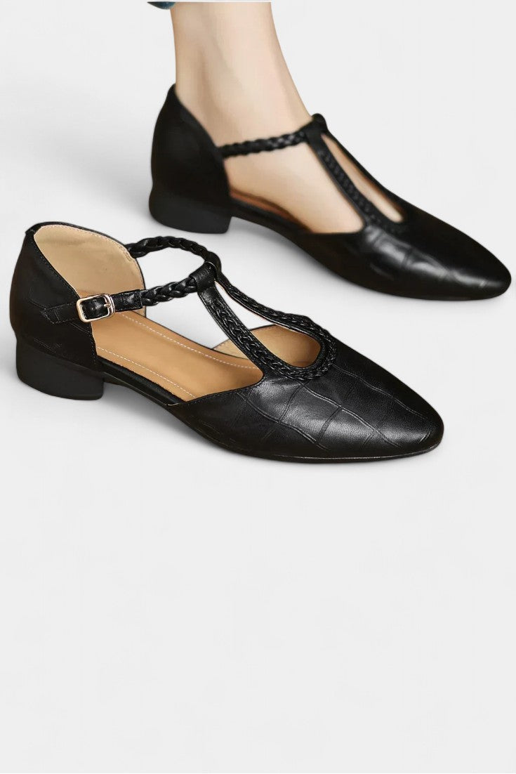 Kepa Elegant T-Strap Mary Jane Flats