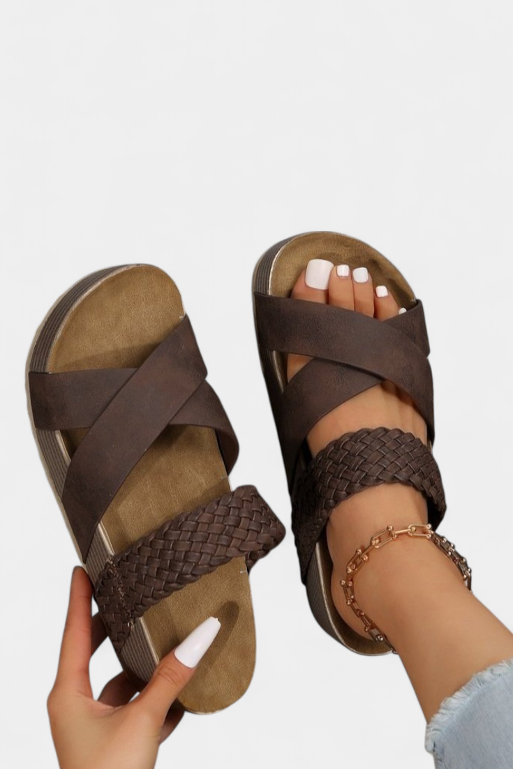 Osela Slip-On Sandals with Low Heel