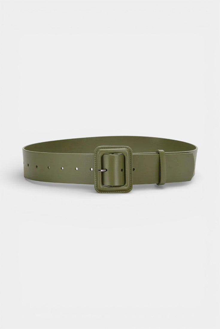 Imitation Leather Square Belt