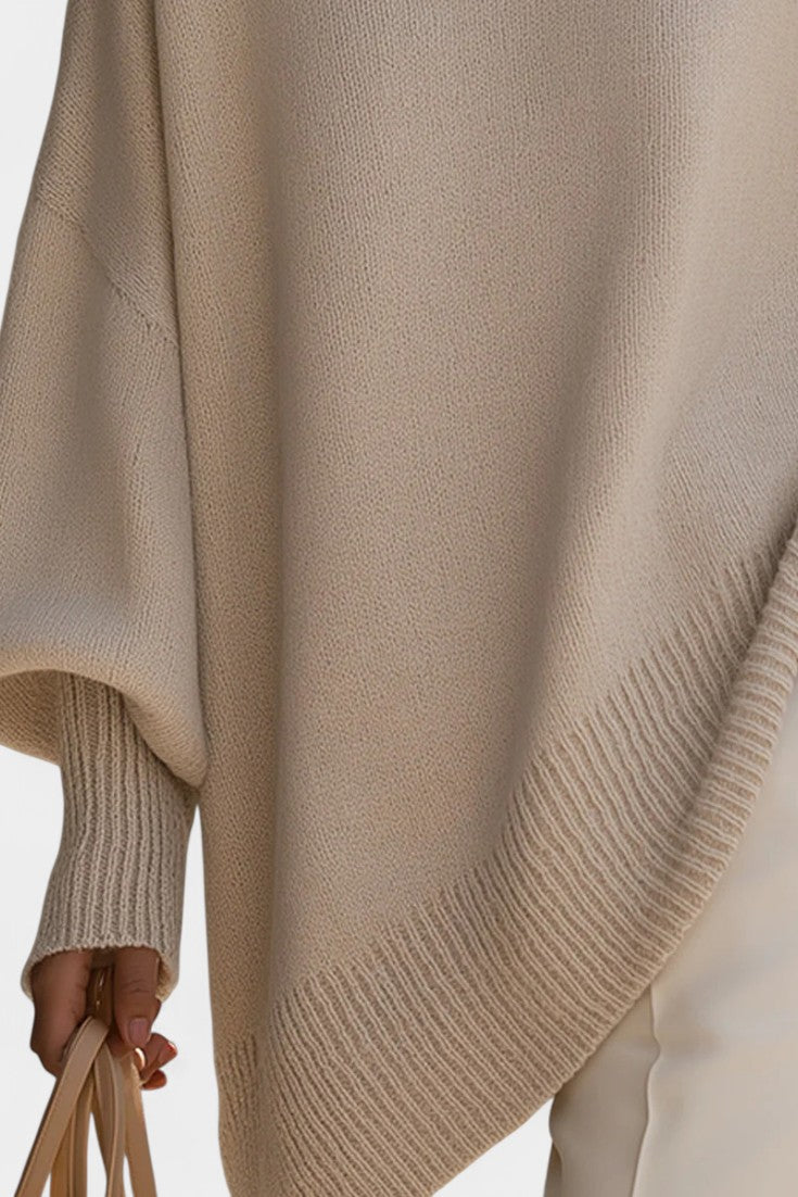 Ernesta Oversized Poncho: A Touch of Natural Elegance