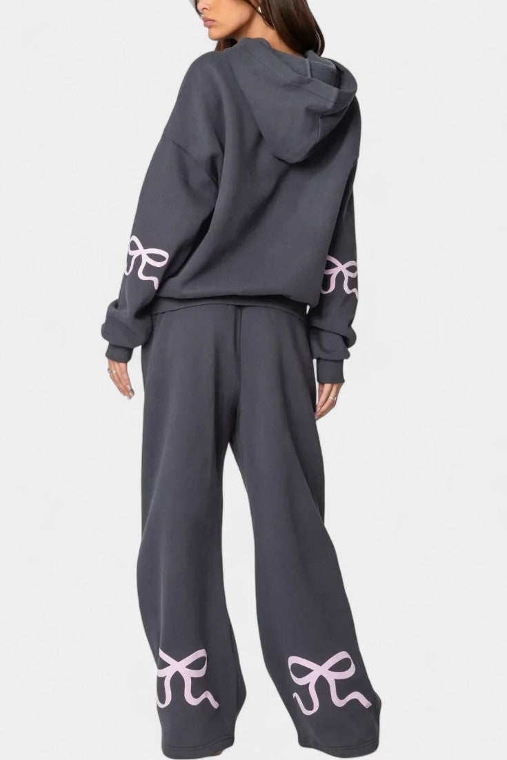 Caleta Relaxed Hoodie Ensemble with Flowing Pants