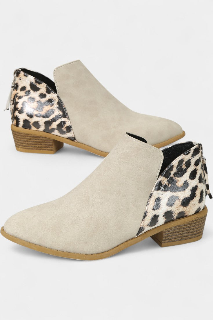 Janicee Chic Leopard Print Orthopedic Boots