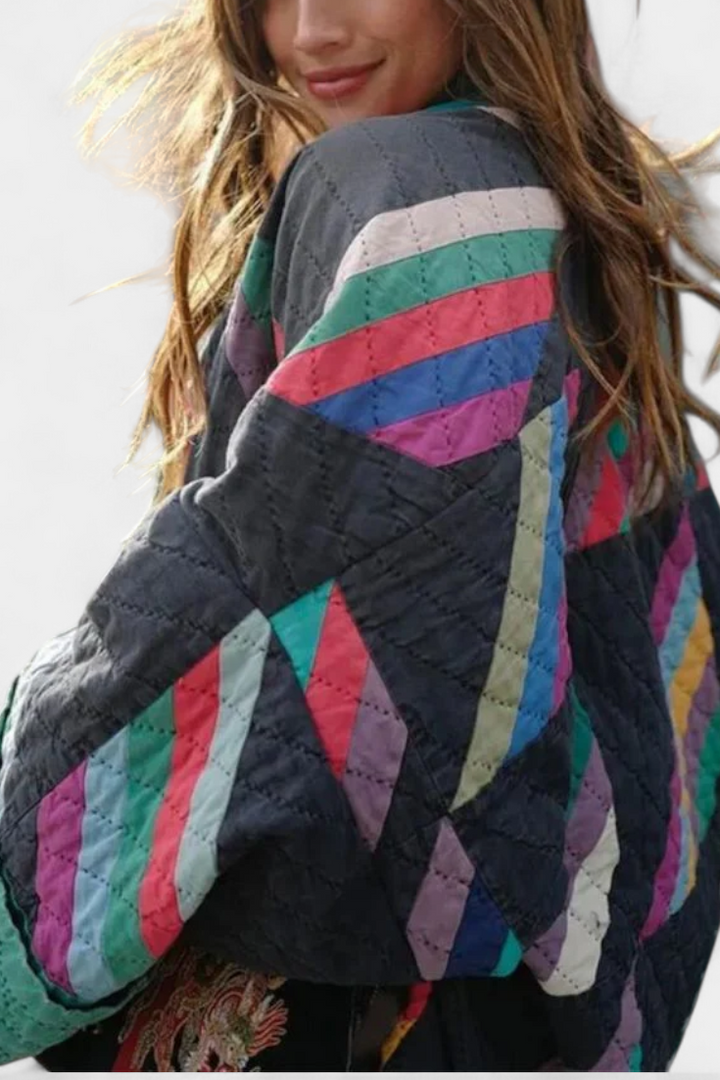 Maika Retro Oversized V-Neck Coat