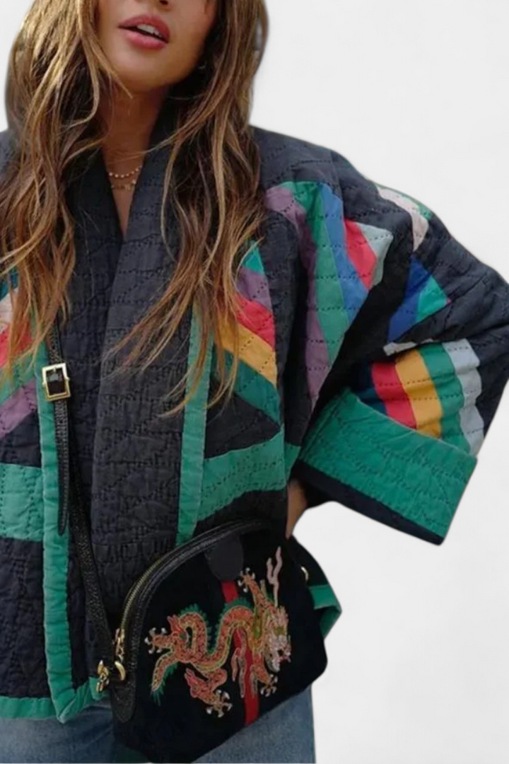 Maika Retro Oversized V-Neck Coat