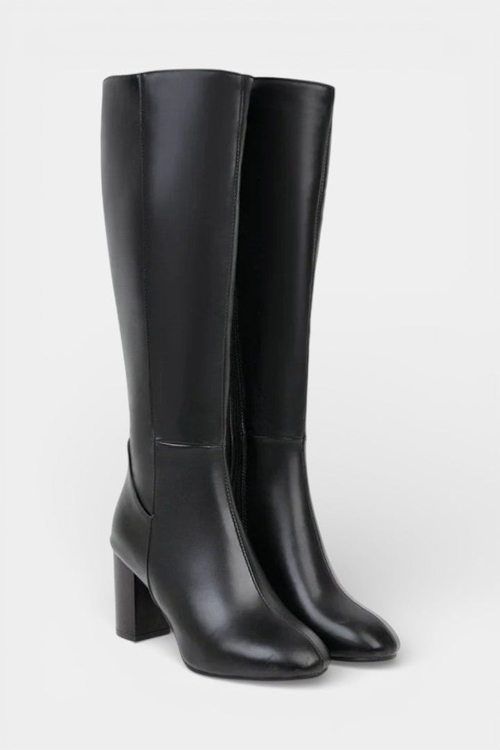 Querida Stylish Block Heel Zip Boots for Ultimate Comfort