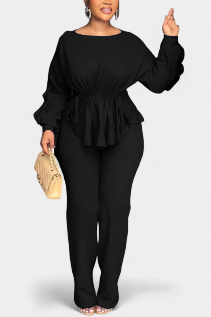 Charmed Adjustable Waist Set with Tailored Pants