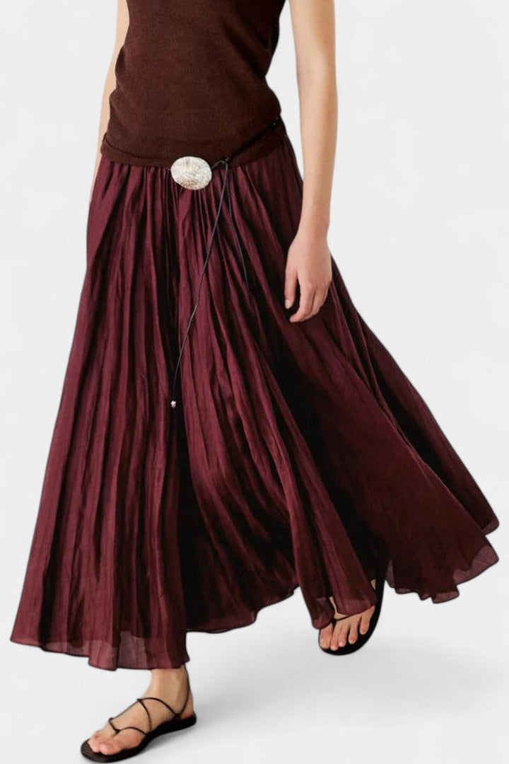 Gia Oversized Sweater & Tailored Midi Skirt Ensemble