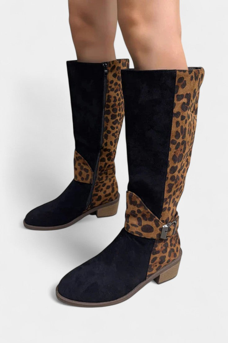 Carenza Stylish and Cozy Leopard Print Boots