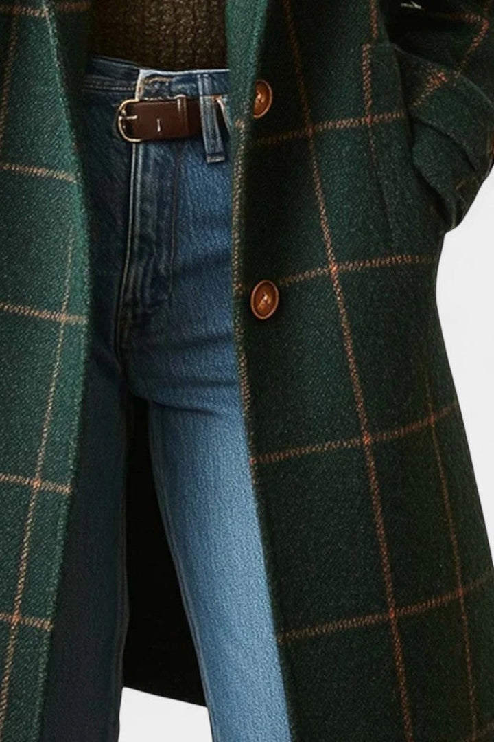 Saphira Classic Tailored Check Coat