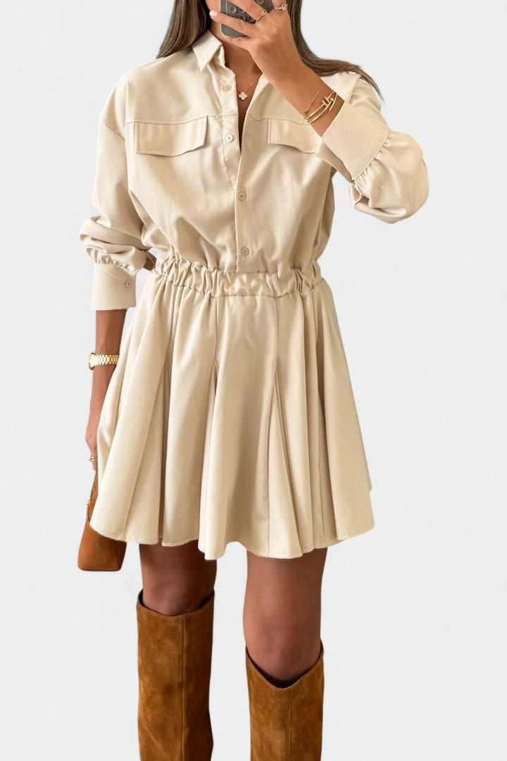Rasine Long Sleeve Mini Dress with Sleek Silhouette