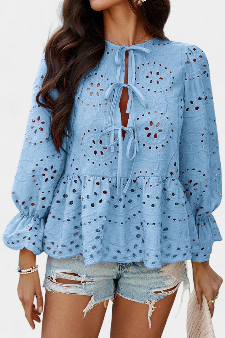 Loose-Fit Bohemian Lace Top by Kayden