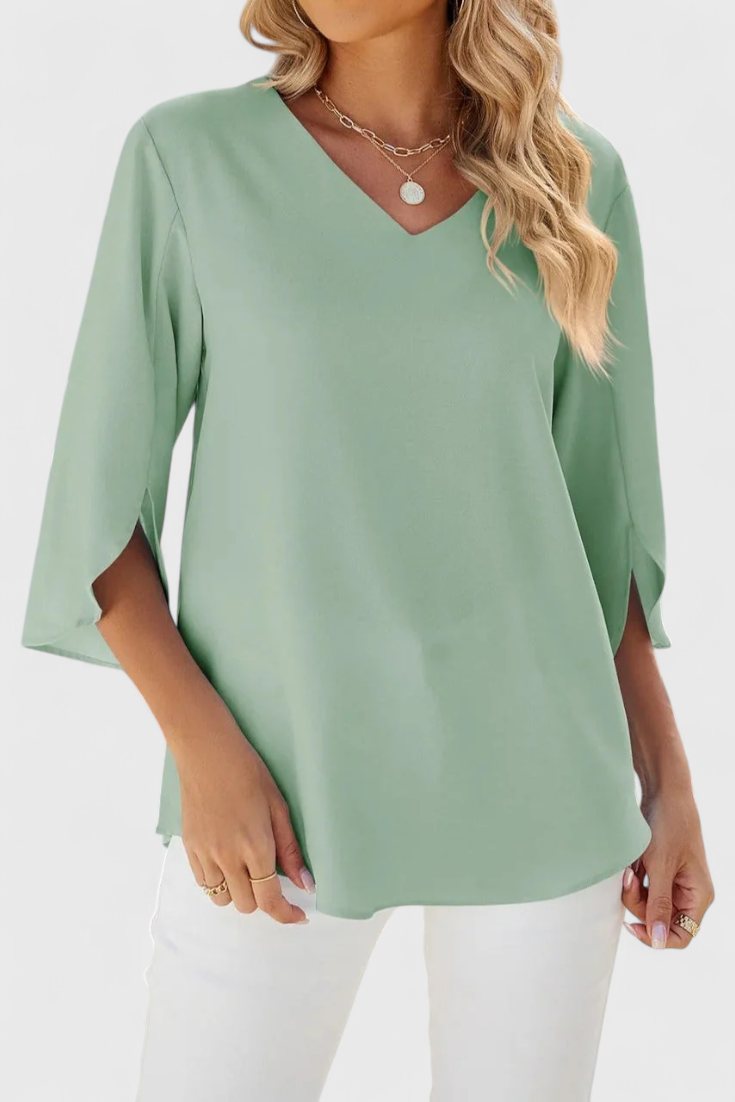 Tabitha Lightweight Flared Blouse for Ultimate Comfort