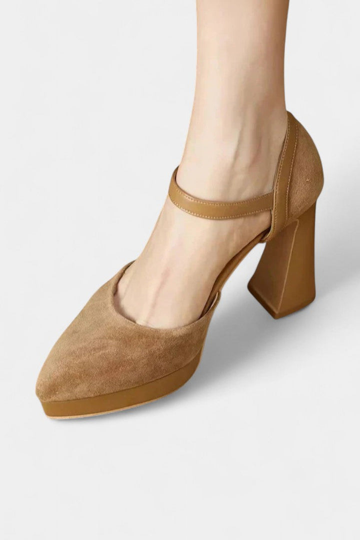 Celeste Platform Mary Janes with Chic Block Heel