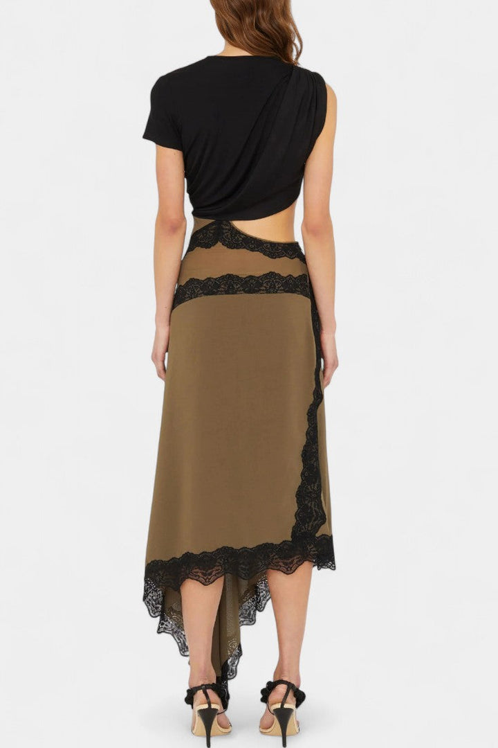 Élyra Verve Twisted T-Shirt Midi Dress