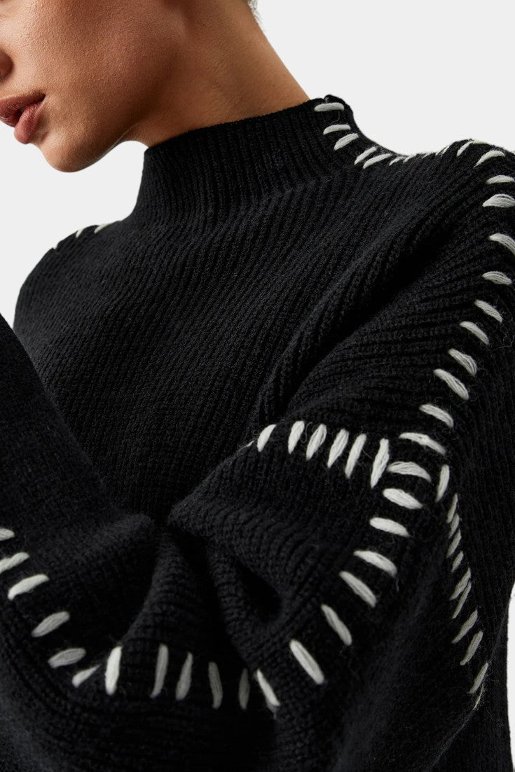 Rowena Cozy Oversized Turtleneck Sweater in Soft Knit