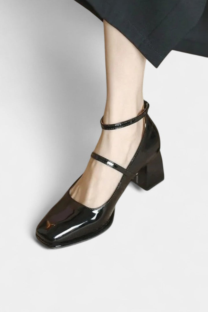 Annelise Chic Mary Jane Shoes with Ankle Strap