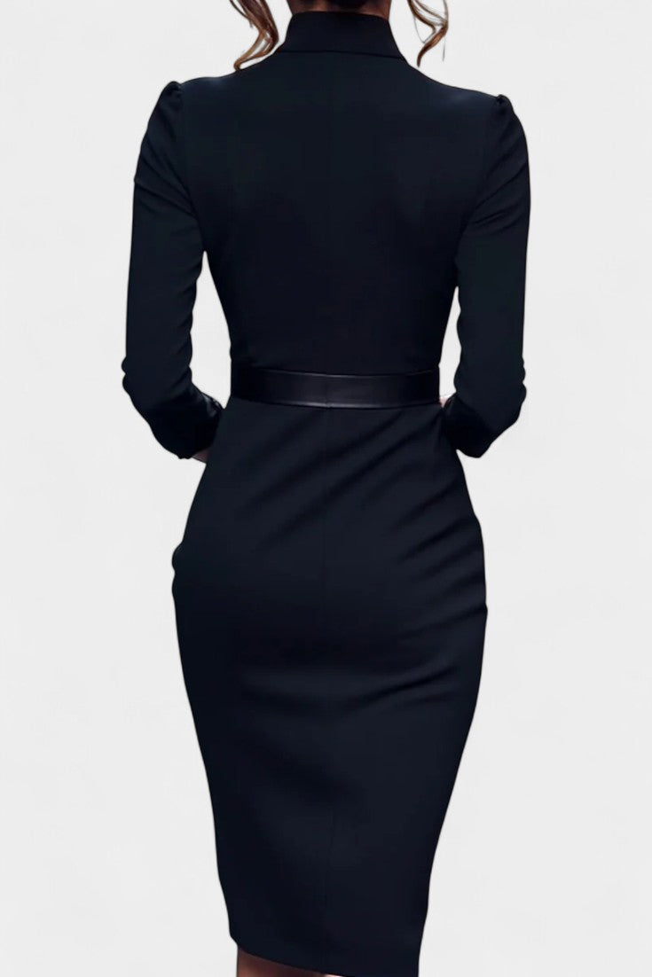 Cyrielle Luxe Draped Dress Crafted from Premium Fabric