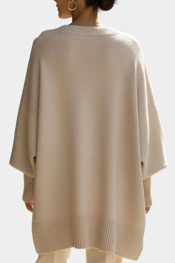 Ernesta Oversized Poncho: A Touch of Natural Elegance