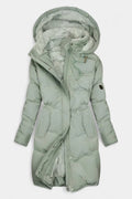 Cateline Stylish Hooded Quilted Winter Coat