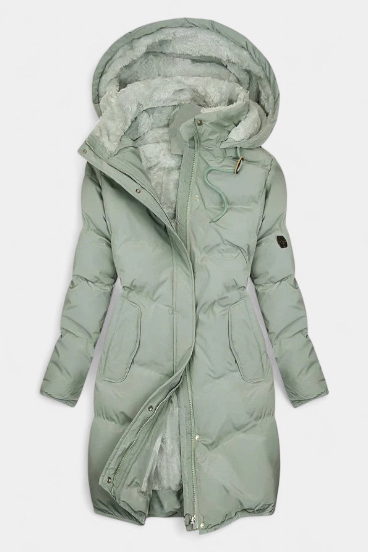 Cateline Stylish Hooded Quilted Winter Coat