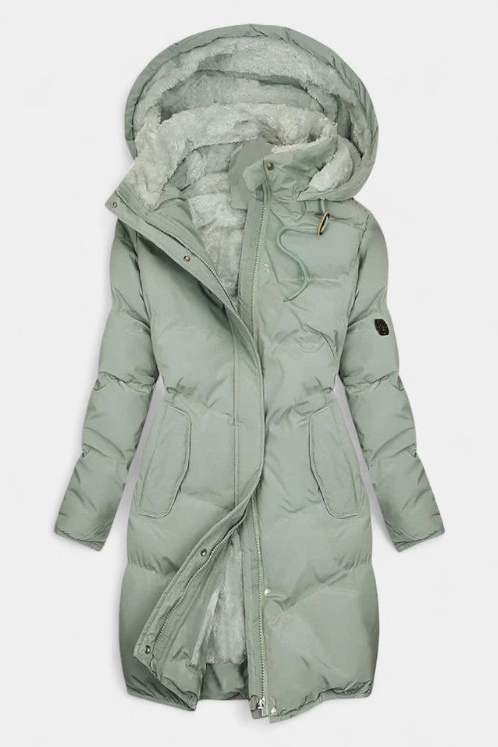 Cateline Stylish Hooded Quilted Winter Coat