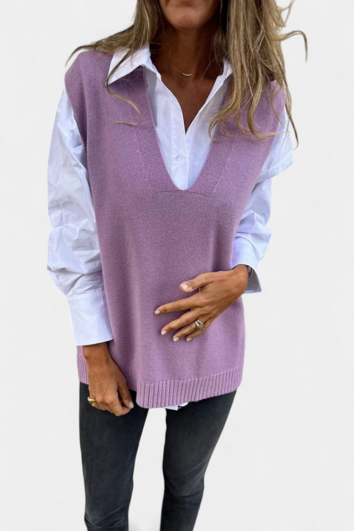 Mairead V-Neck Lightweight Knit Sweater