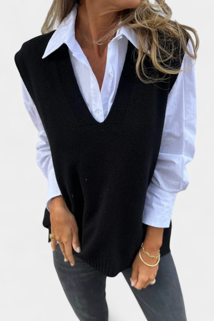 Mairead V-Neck Lightweight Knit Sweater