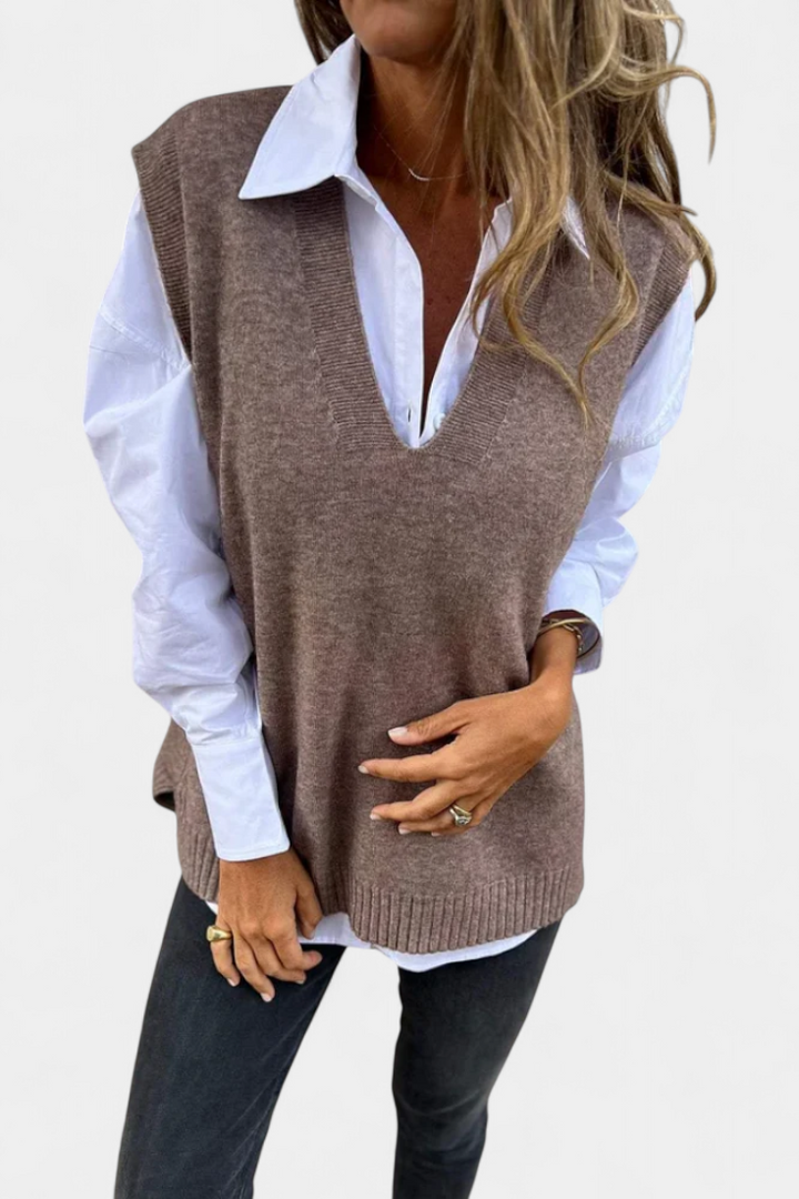 Mairead V-Neck Lightweight Knit Sweater