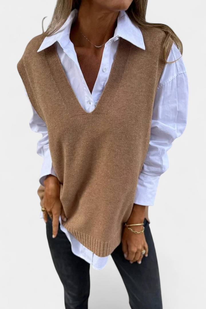 Mairead V-Neck Lightweight Knit Sweater