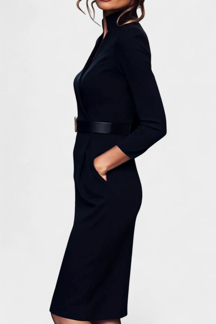 Cyrielle Luxe Draped Dress Crafted from Premium Fabric