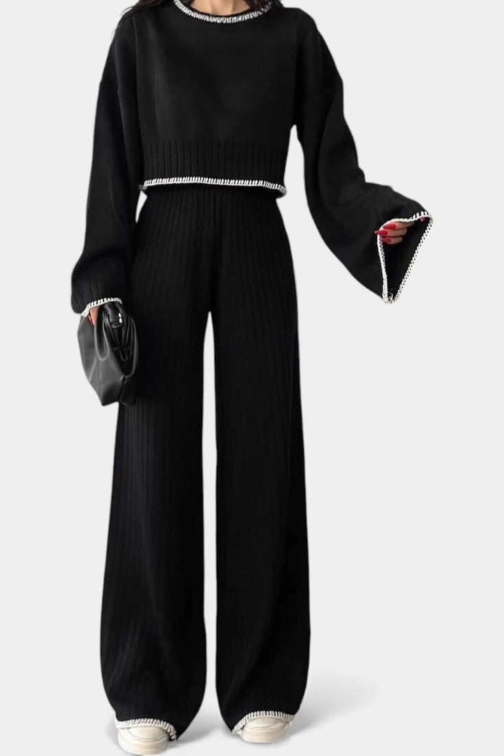 Iléna Sleek Knit Two-Piece Ensemble
