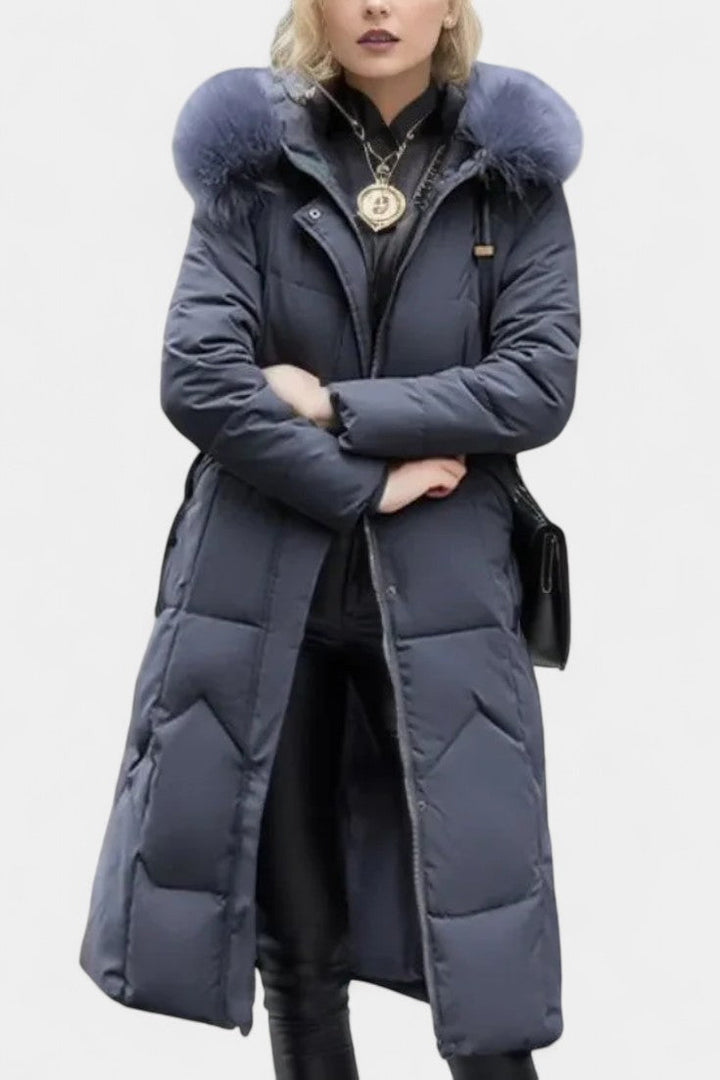 Maisha Women's Winter Coat with Stylish Hood and Flattering Fit