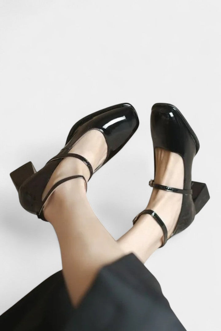 Annelise Chic Mary Jane Shoes with Ankle Strap