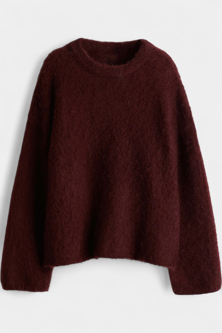 Gia Oversized Sweater & Tailored Midi Skirt Ensemble