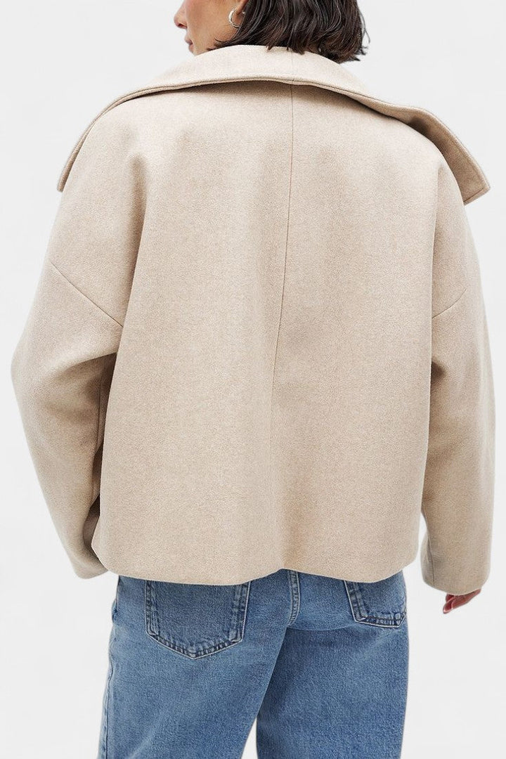 Verena Classic Collar Short Double-Breasted Coat