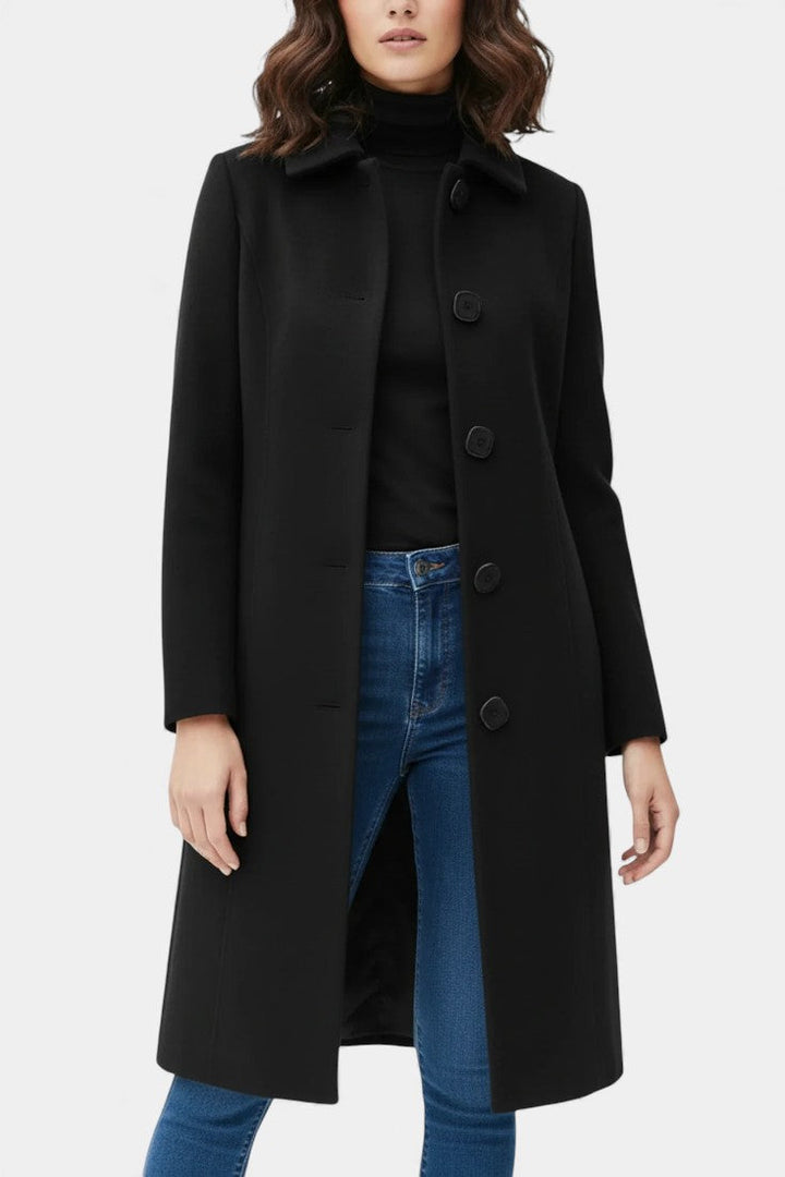 Varvara Tailored Fitted and Flared Winter Coat