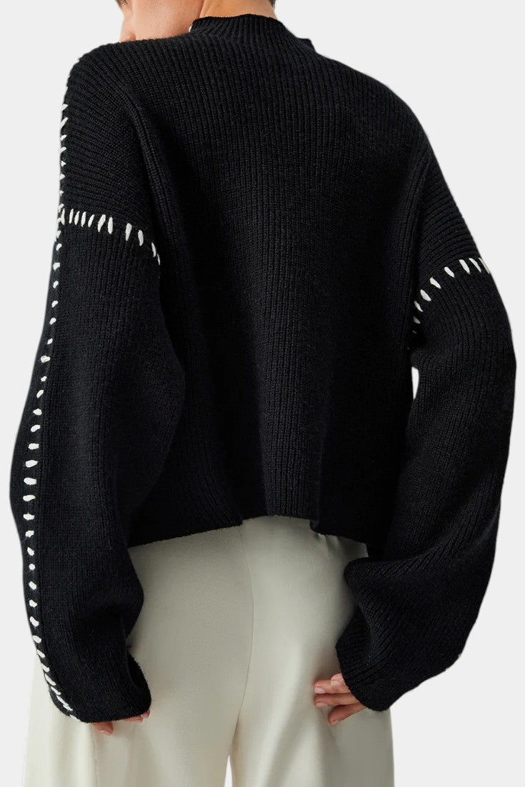 Rowena Cozy Oversized Turtleneck Sweater in Soft Knit