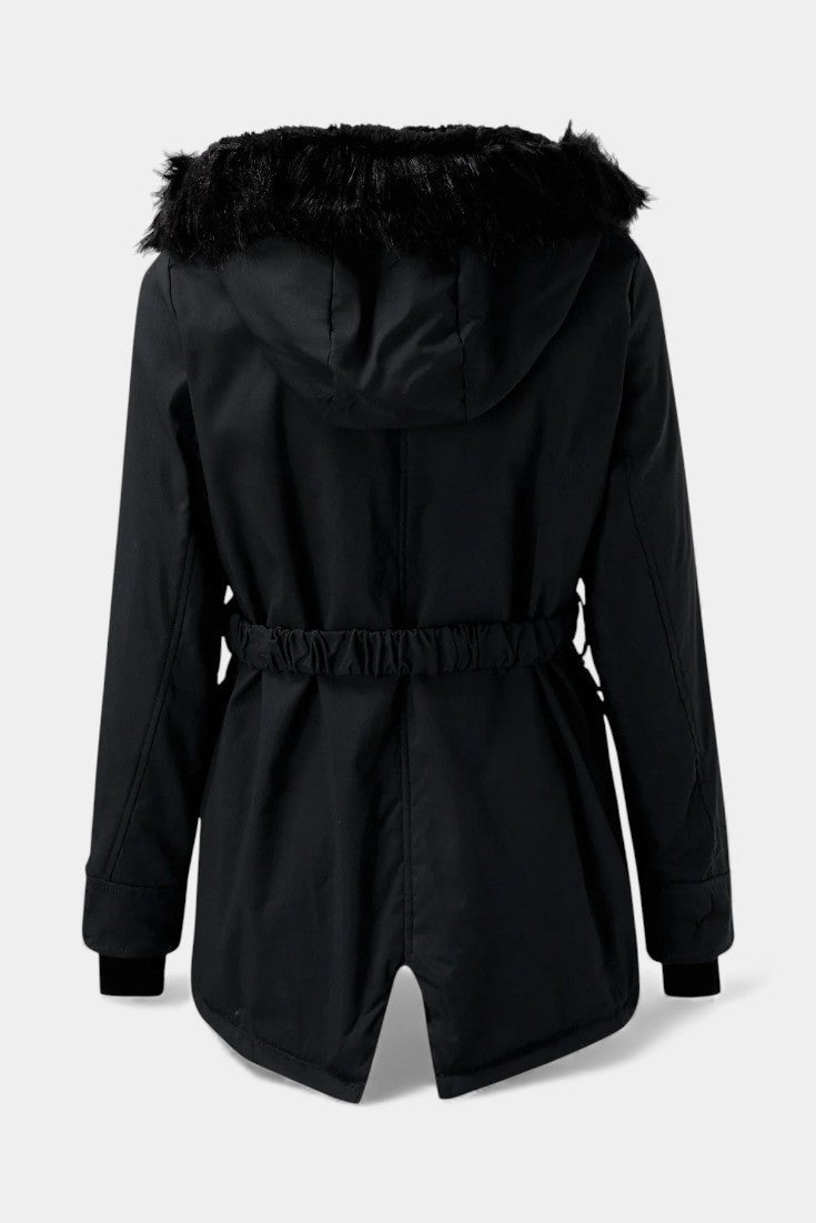 Gwladys Insulated Hooded Parka for Cold Weather