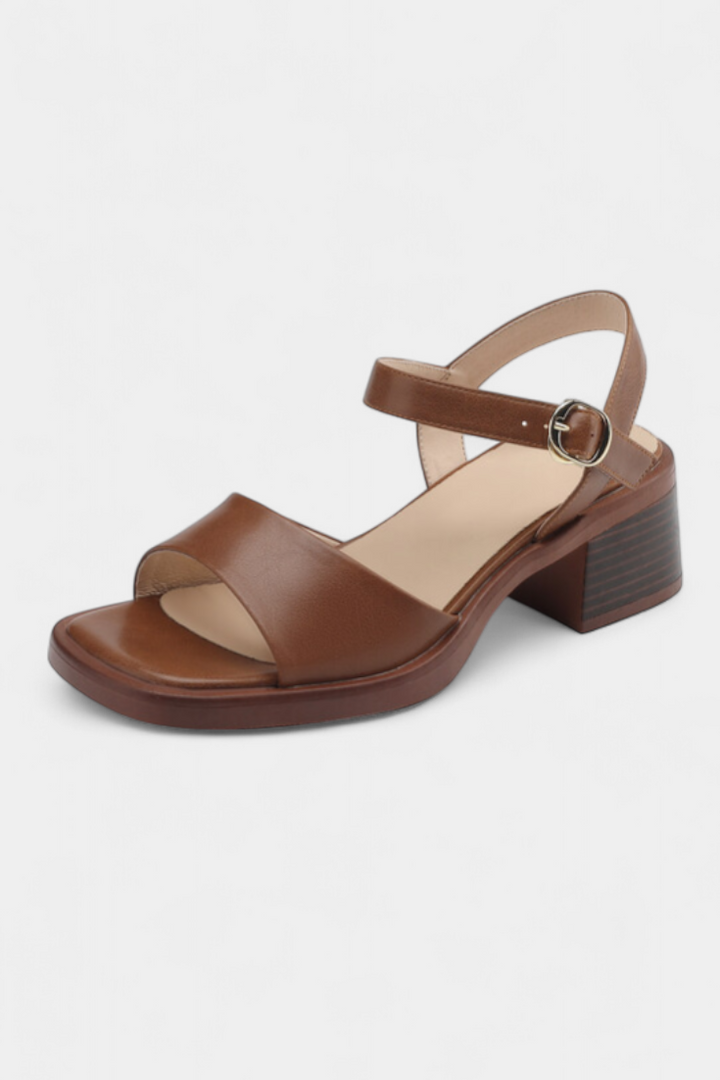 Rozminda Square-Toe Sandals Featuring Delicate Straps