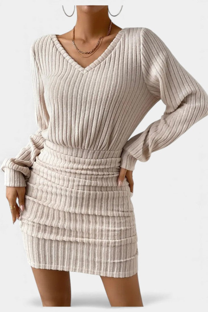 Laretta Sculpting Fit Off-the-Shoulder Knit Dress