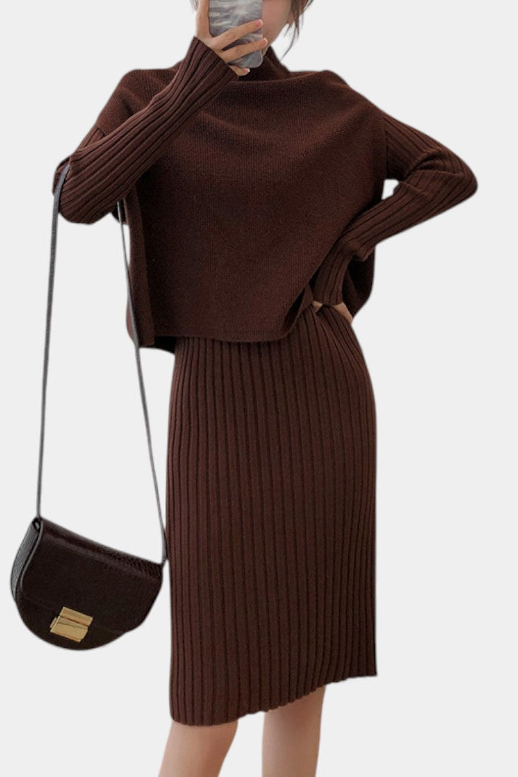 Alectra Modern Silhouette Knit Two-Piece Set