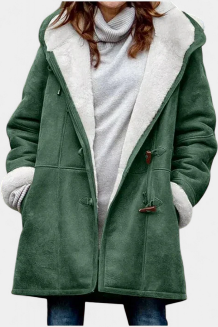 Jessa Chic Long Hooded Overcoat
