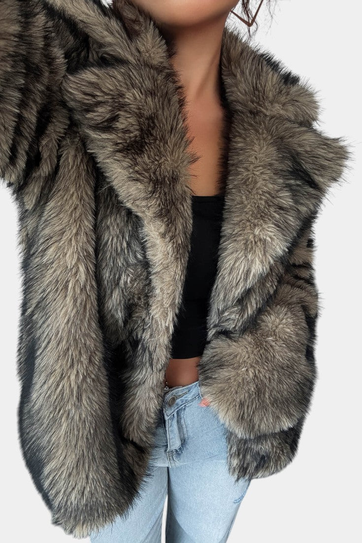 Vérène Soft Faux Fur Long Coat