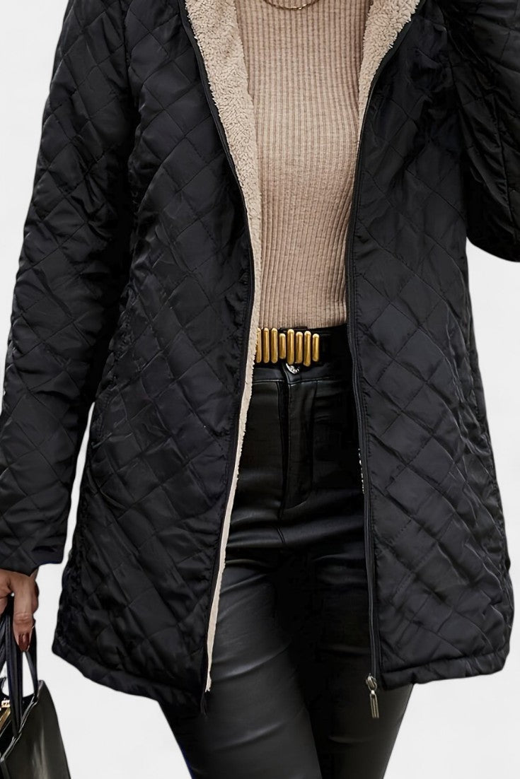 Brélya Fleece-Lined Hooded Jacket